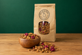 Pear & Son granola bag styled to match the biscotti photos